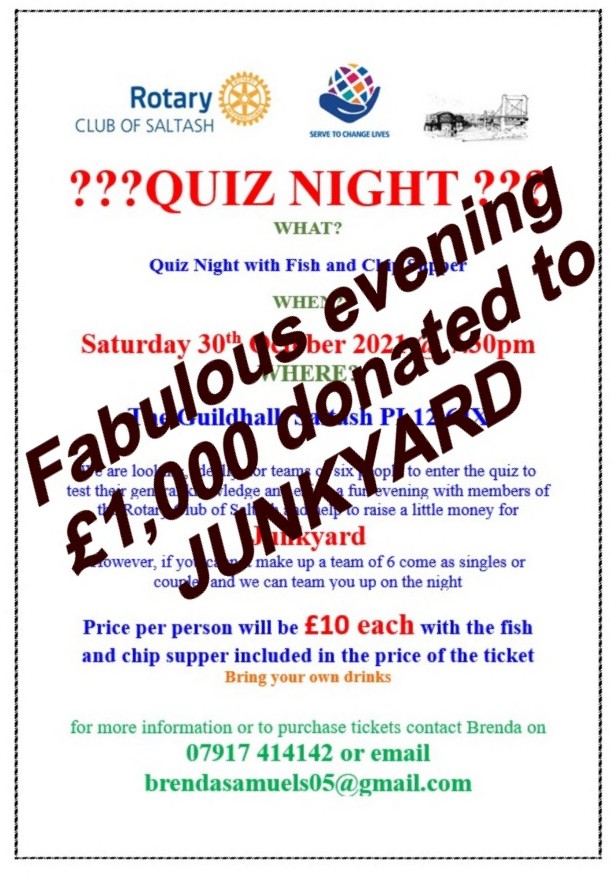 Quiz night sold out poster
